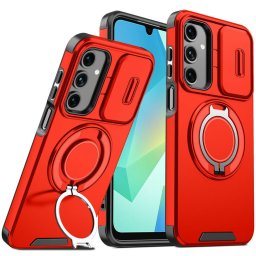 OEM Camslide Stand obal, Samsung Galaxy A17, červený