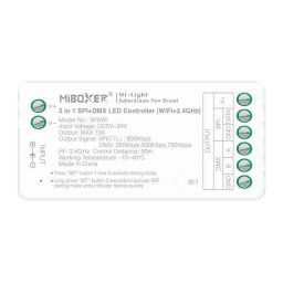 LED Solution Mi-Light MiBoxer WIFI+RF DMX prijímač 5v1 pre digitálne LED pásiky SPIW5