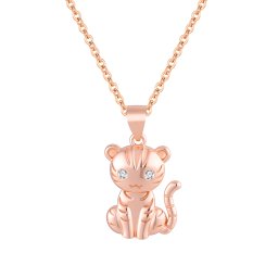Olivie Strieborný náhrdelník TIGER ROSE 9698