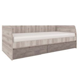 Kondela Posteľ 2S, 90x200, gaštan nairobi-onyx, JESI NEW