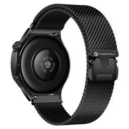 Forcell F-Design FS10 Oceľový remienok pre hodinky Samsung Watch 22 mm, čierny
