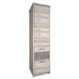 Kondela Regál 2D1S, gaštan nairobi/onyx, JESI NEW