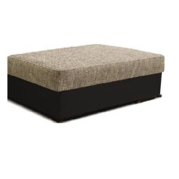 Taburetka, 130cm, béžová a hnedá látka, EMS NAVARA