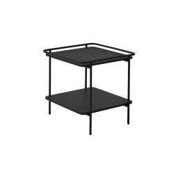Furniria Dizajnový odkladací stolík Harinder 45 cm čierny