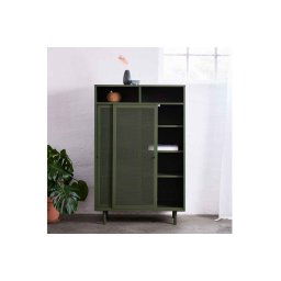 Furniria Dizajnová skrinka Taiyanna 140 cm olivovo-zelená
