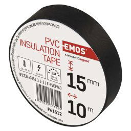 EMOS Izolačná páska PVC 15mm x 10m, čierna F61512