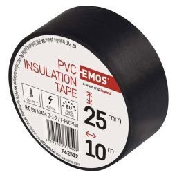 EMOS Izolačná páska PVC 25mm x 10m, čierna F62512