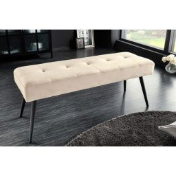 LuxD Dizajnová lavica Bailey 100 cm šampanský zamat