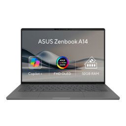 ASUS Zenbook A14X1-26-10032GB1TB SSDQualcomm Adreno14" WUXGAWin11ProGray UX3407QA-OLED339X
