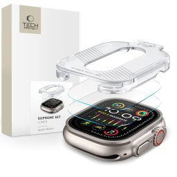 Tech-Protect Supreme set, 2 tvrdené sklá, Apple Watch Ultra 1 / 2 / 3 (49 mm)