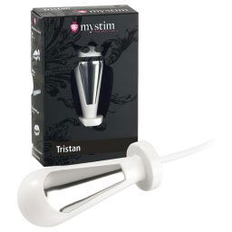 mystim Tristan - elektrick kueov dildo (biely)
