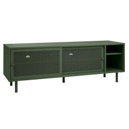 Furniria Dizajnový TV stolík Taiyanna 160 cm olivovo-zelený