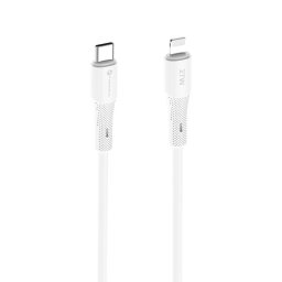 Forcell F-Energy kábel USB-C - Lightning, PD, 3A, 27W, 1 m, biely