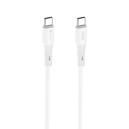 Forcell F-Energy kábel USB-C - USB-C, QC4.0, PD, 5A, 100W, 1 m, biely