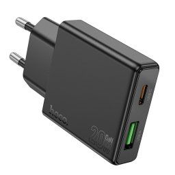 Hoco Slim nabíjačka N38 USB A + USB C, QC3.0, PD, 3A, 20W, čierna