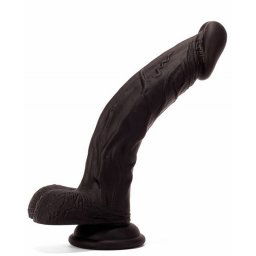 Ultrasoft Flexible Silicone Dildo Black (22cm)