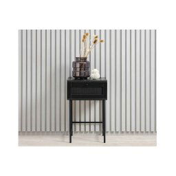 Furniria Dizajnový odkladací stolík Lakshmana 45 cm čierny