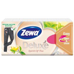 Zewa Deluxe Spirit of Tea papierové hygienické vreckovky 90ks
