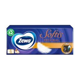 Zewa Softis Original papierové vreckovky 10 x 9 ks