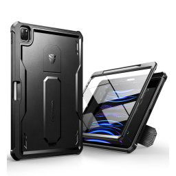 Dexnor 360 Kickstand obal iPad Pro 12.9, 2020 / 2021 / 2022 (iPad Pro 4 / 5 / 6), čierny