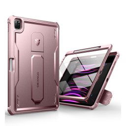 Dexnor 360 Kickstand obal iPad Pro 12.9, 2020 / 2021 / 2022 (iPad Pro 4 / 5 / 6), ružový