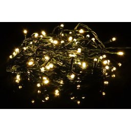 NEXOS Vianočná reťaz 40 m, 400 LED, teplá biela