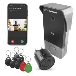 EMOS GoSmart Domový videozvonček IP-20PoE s dverným zámkom s WiFi H4033