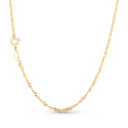 Olivie GOLD TWISTED 40cm strieborná retiazka 4632
