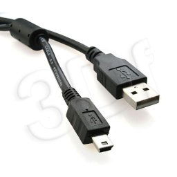 Kábel CABLEXPERT USB A-MINI 5PM 2.0 30cm HQ, pozlátené kontakty CCP-USB2-AM5P-1