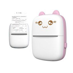 Hurtel Termálna tlačiareň mini cat HURC9, ružová