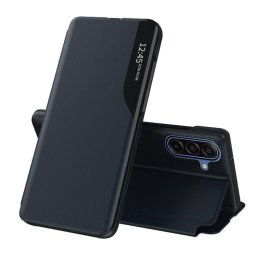 Techsuit Eco Leather View Case, Samsung Galaxy A17 5G, modré