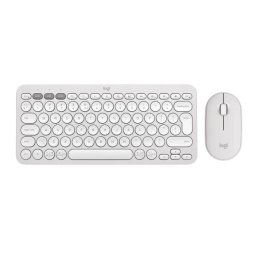 Logitech Pebble 2 combo - tenká bezdrôtová klávesnica a myš, kombo, US - biela 920-012240