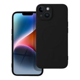 Part Obal Silicone Mag Cover, iPhone 14, čierny