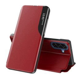 Techsuit Eco Leather View Case, Samsung Galaxy A17 5G, červené