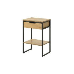 Furniria Dizajnový odkladací stolík Valenzuela 40 cm vzor dub