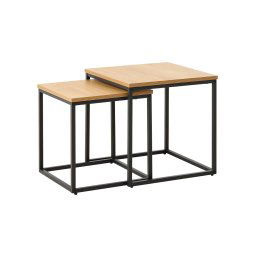 Furniria Sada odkladacích stolíkov Valenzuela 50 cm vzor dub