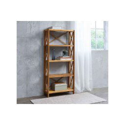 Furniria Dizajnový regál Walworth 161 cm prírodný dub
