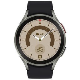 Samsung Galaxy Watch5 Pro 45mm LTE SM-R925 Bespoke edition Grey Titanium/Sport Band Black S/M EU distribúcia