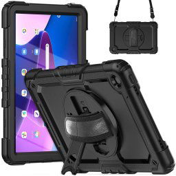 JP Solid360 obal na tablet, Lenovo Tab M10 Plus 10.6", 3rd Generation, čierny