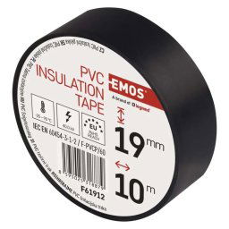 EMOS Izolačná páska PVC 19mm x 10m, čierna F61912