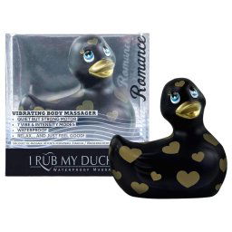 My Duckie Romance 2.0 - klitorisov vibrtor (ierno-zlat)