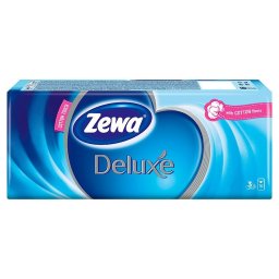 Zewa Deluxe Original papierové hygienické vreckovky 10 x 10 ks