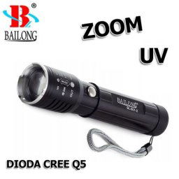Bailong baterka BL-801-2 Led Q5 CREE Zoom