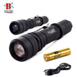 BAILONG taktická baterka USB nabíjecí XM-L3-U3 603