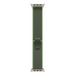 Apple Watch 49mm GreenNeon Trail Loop - ML - Natural Titanium Finish MFT54ZMA