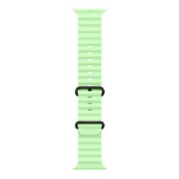 Apple Watch 49mm Neon Green Ocean Band - Black Titanium Finish MGCL4ZMA