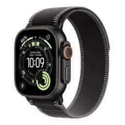 Apple Watch Ultra 3 GPS + Cellular 49mm Black Titanium Case with BlackCharcoal Trail Loop - ML MF1H4QCA