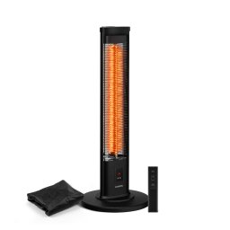 Klarstein BlazeTower infračervený ohrievač stojaci | 2000 W | 15 m² | Výkonný | 101 cm x 40 cm