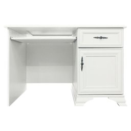 Kondela PC stôl, 117x74cm, alpská biela, KENTAK BIU1D1S