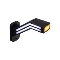 Pozičné LED svetlo (tykadlo) pre nákladné vozne CARCLEVER ľavej červeno-bielo-oranžovej TRL191L